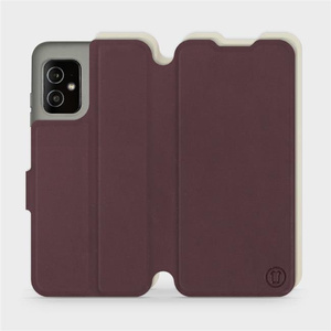 Phone Case Asus Zenfone 8 - Design Burgundy with Platinum