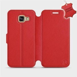 Phone Case Samsung Galaxy A3 2016 - Design Red Leather