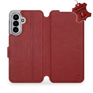 Phone Case Samsung Galaxy A17 5G - Design Dark Red Leather