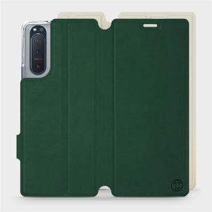 Phone Case Sony Xperia 5 II - Design Green with Platinum