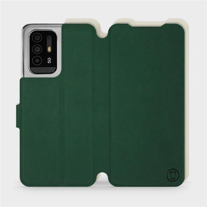 Etui Soft Touch do OPPO Reno 5 Z - wzór Miejska zieleń z platyną