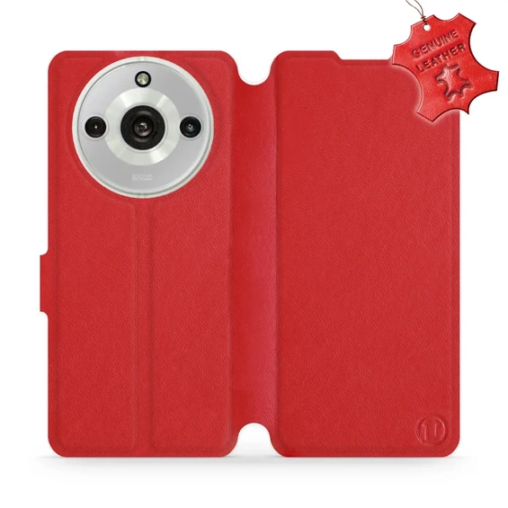 Phone Case Realme 11 Pro - Design Red Leather
