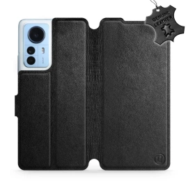 Phone Case Xiaomi 12 Pro - Design Black Leather