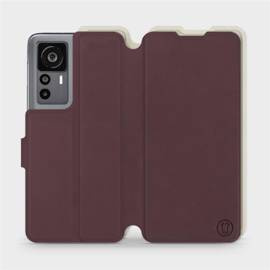 Phone Case Xiaomi 12T Pro - Design Burgundy with Platinum