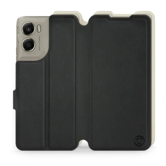 Phone Case Motorola Moto G06 Power - Design Black with Platinum