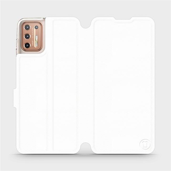 Hülle für Motorola Moto G9 Plus - Farbe White&Orange