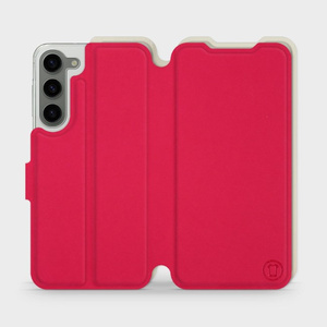 Hülle für Samsung Galaxy S23 Plus - Farbe Rot mit Platin