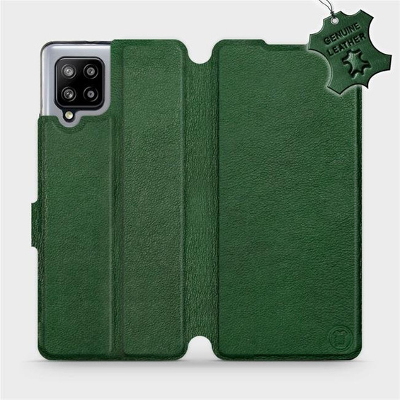 Phone Case Samsung Galaxy A42 - Design Green Leather