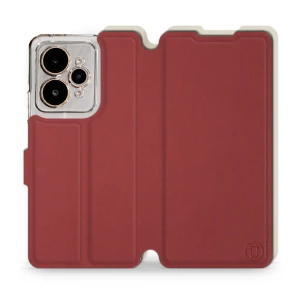 Phone Case Realme 15 5G - Design Dark Red with Platinum