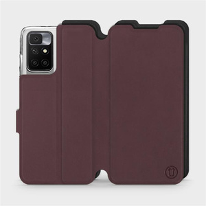 Phone Case Xiaomi Redmi 10 - Design Burgundy with Black