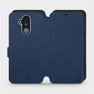 Hülle für Huawei Mate 20 Lite - Farbe Marine mit Schwarz