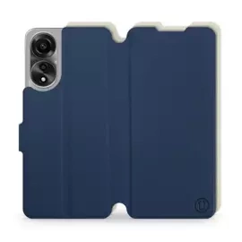 Phone Case OPPO A78 5G - Design Navy with Platinum