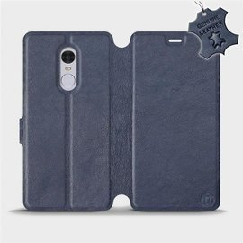 Phone Case Xiaomi Redmi Note 4X - Design Blue Leather