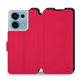 Etui Soft Touch do Xiaomi Redmi Note 13 Pro 4G - wzór Żywa czerwień z czernią