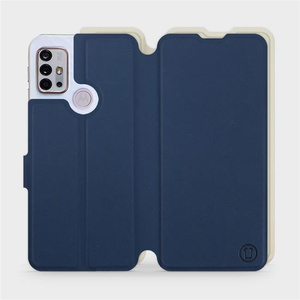 Phone Case Motorola Moto G10 - Design Navy with Platinum