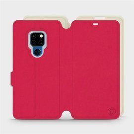 Hülle für Huawei Mate 20 - Farbe Rot mit Platin