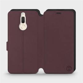 Hülle für Huawei Mate 10 Lite - Farbe Burgund mit Schwarz