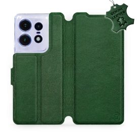 Phone Case Motorola Edge 50 Pro - Design Green Leather