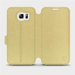 Phone Case Samsung Galaxy S6 Edge - Design Gold&Gray