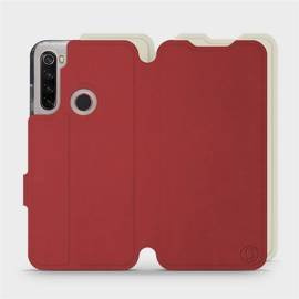 Phone Case Xiaomi Redmi Note 8 - Design Dark Red with Platinum