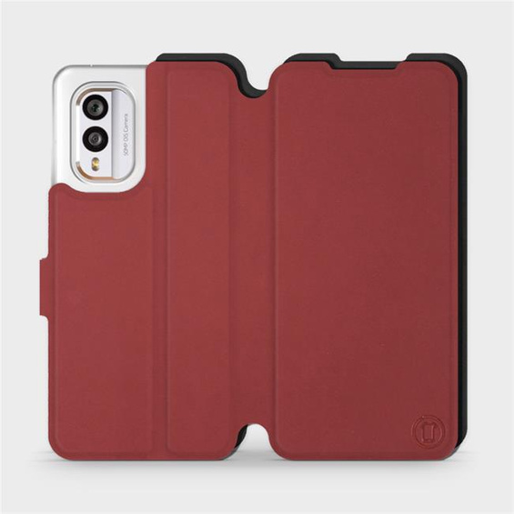 Phone Case Nokia X30 5G - Design Dark Red with Black