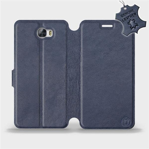 Phone Case Huawei Y5 II - Design Blue Leather