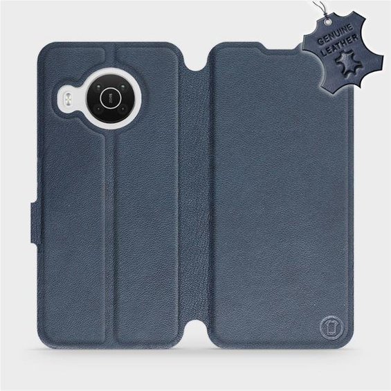 Phone Case Nokia X20 - Design Blue Leather