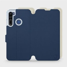 Phone Case HTC Desire 20 Pro - Design Navy with Platinum