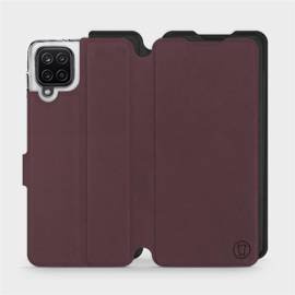 Phone Case Samsung Galaxy M12 - Design Burgundy with Black