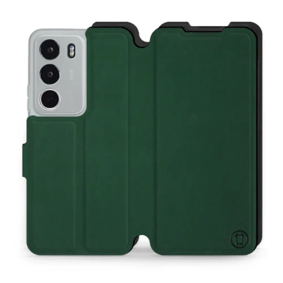 Etui Soft Touch do Realme C71 - wzór Miejska zieleń z czernią