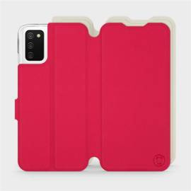 Phone Case Samsung Galaxy A03S - Design Red with Platinum