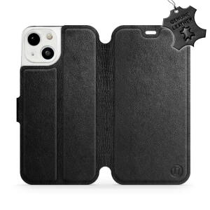 Phone Case Apple iPhone 13 - Design Black Leather