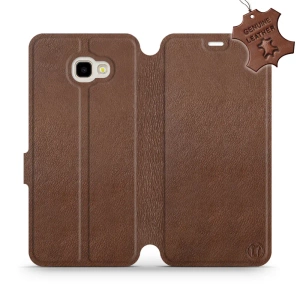 Phone Case Samsung Galaxy J4 Plus 2018 - Design Brown Leather