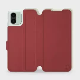 Phone Case Xiaomi Redmi A2 - Design Dark Red with Platinum