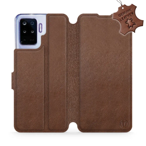 Phone Case OPPO Reno 5 Lite - Design Brown Leather