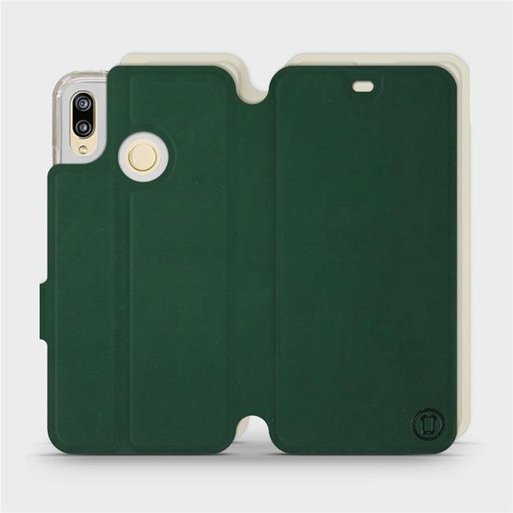 Hülle für Huawei P20 Lite - Farbe Grün mit Platin