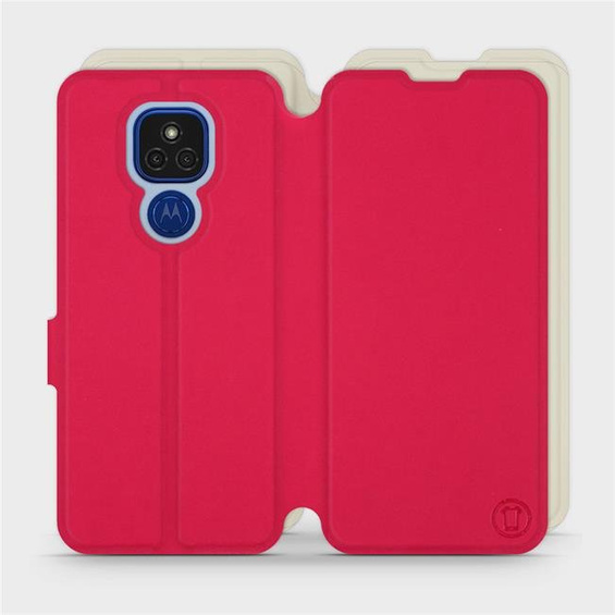 Phone Case Motorola Moto E7 Plus - Design Red with Platinum