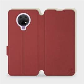 Phone Case Nokia G10 - Design Dark Red with Platinum