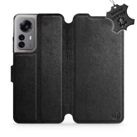 Phone Case Xiaomi 12X - Design Black Leather