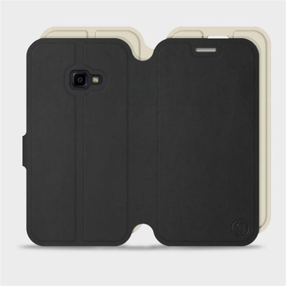 Hülle für Samsung Galaxy Xcover 4 - Farbe Schwarz mit Platin