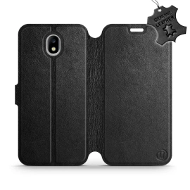 Phone Case Samsung Galaxy J7 2017 - Design Black Leather