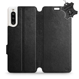 Phone Case Sony Xperia 10 II - Design Black Leather