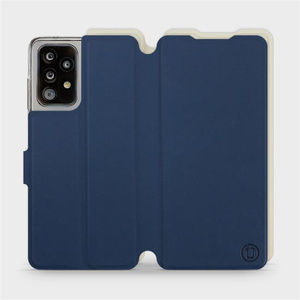 Phone Case Samsung Galaxy A52S 5G - Design Navy with Platinum