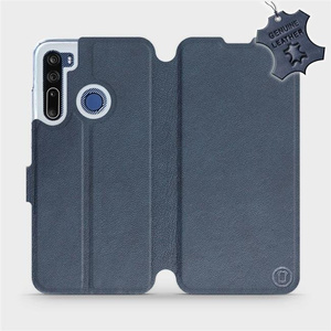 Phone Case HTC Desire 20 Pro - Design Blue Leather