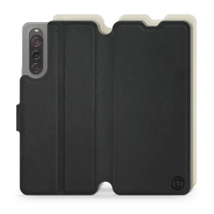 Hülle für Sony Xperia 10 V - Farbe Schwarz mit Platin