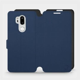 Etui Soft Touch do LG G7 ThinQ - wzór Głęboki granat z czernią