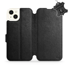 Phone Case Apple iPhone 15 Plus - Design Black Leather