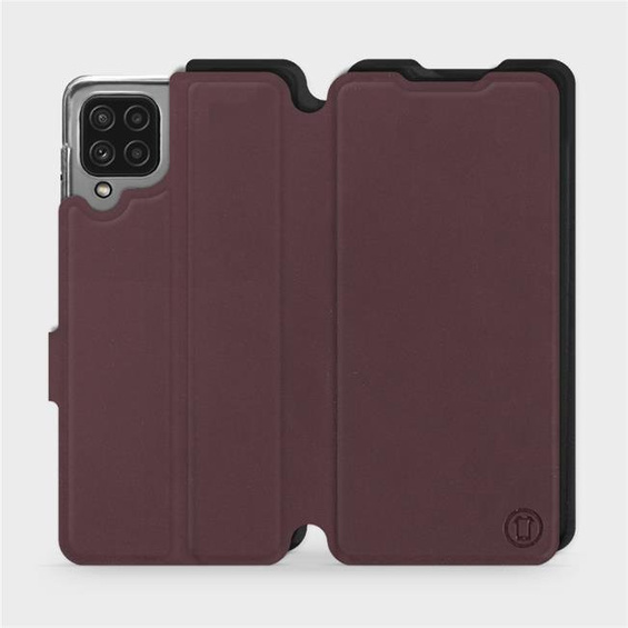 Phone Case Samsung Galaxy A22 4G - Design Burgundy with Black