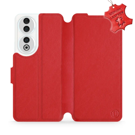 Phone Case Huawei Honor 90 - Design Red Leather