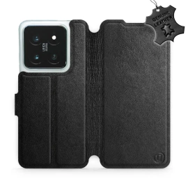 Phone Case Xiaomi 14 Pro - Design Black Leather